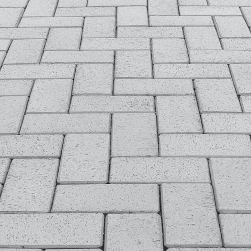 gray pavers floor